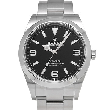 ロレックス エクスプローラー 214270 ブラック メンズ 時計 【中古】【wristwatch】