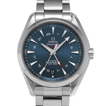 オメガ シーマスター アクアテラ コーアクシャル GMT 231.10.43.22.03.001 ブルー メンズ 時計 【中古】【wristwatch】