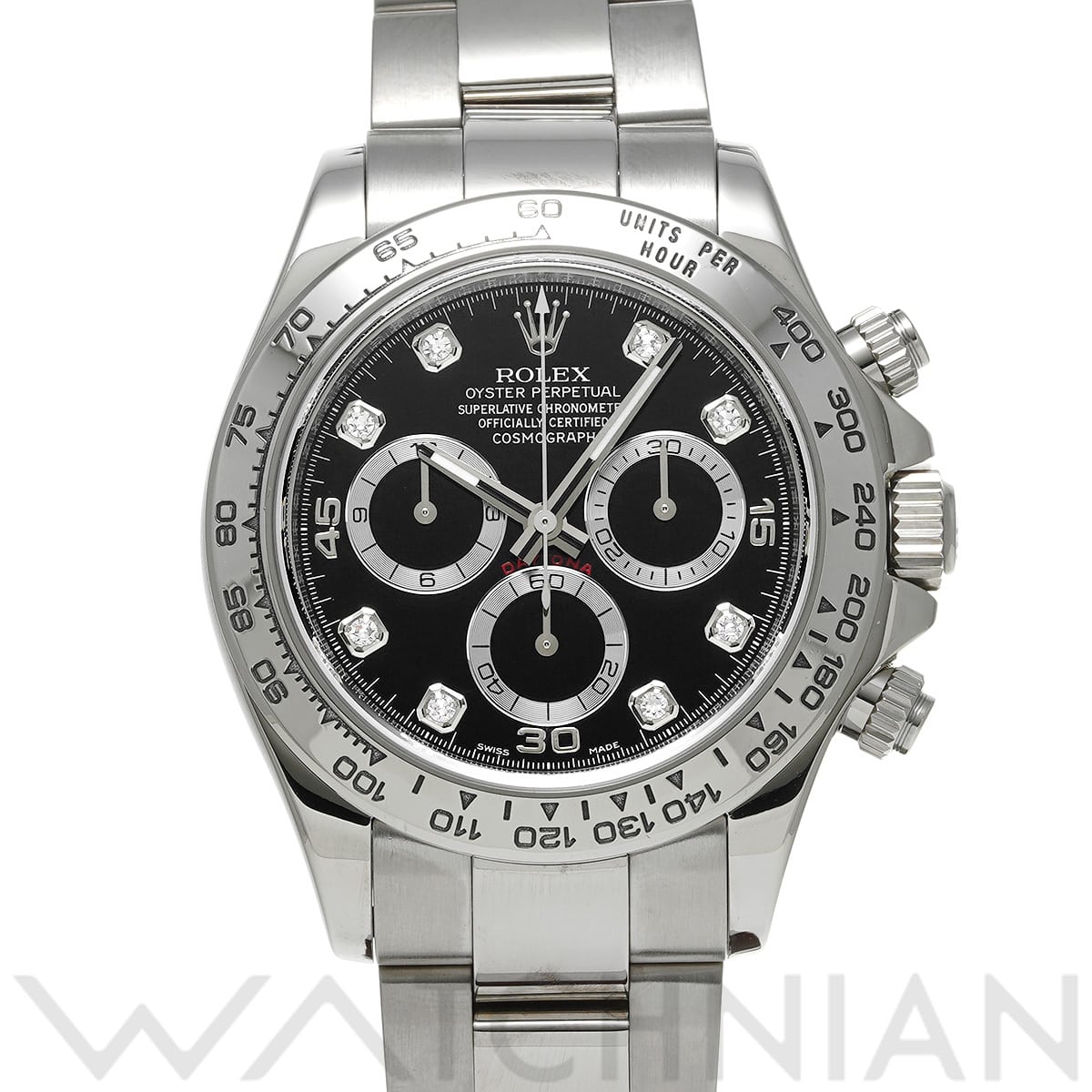 ロレックス コスモグラフ デイトナ 116509G ブラック/ダイヤモンド メンズ 時計 【中古】【wristwatch】