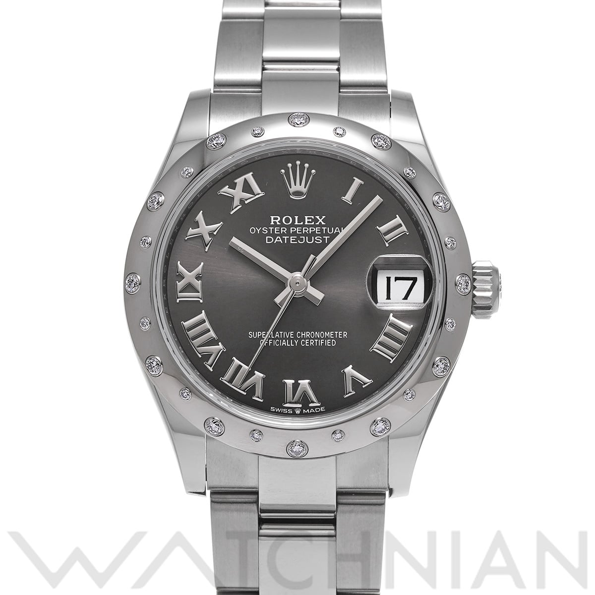 ロレックス デイトジャスト 31 278344RBR ダークグレー ユニセックス 時計 【中古】【wristwatch】