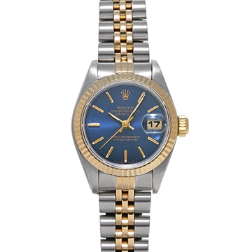ロレックス デイトジャスト 69173 ブルー レディース 時計 【中古】【wristwatch】