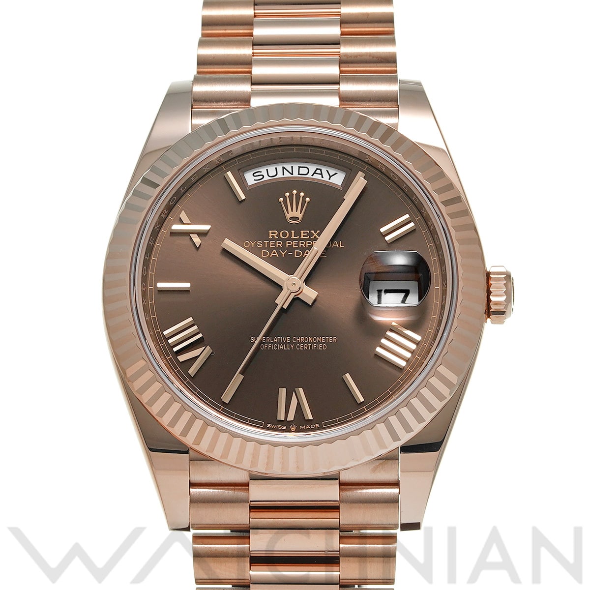 ロレックス デイデイト 40 228235 チョコレートブラウン メンズ 時計 【中古】【wristwatch】