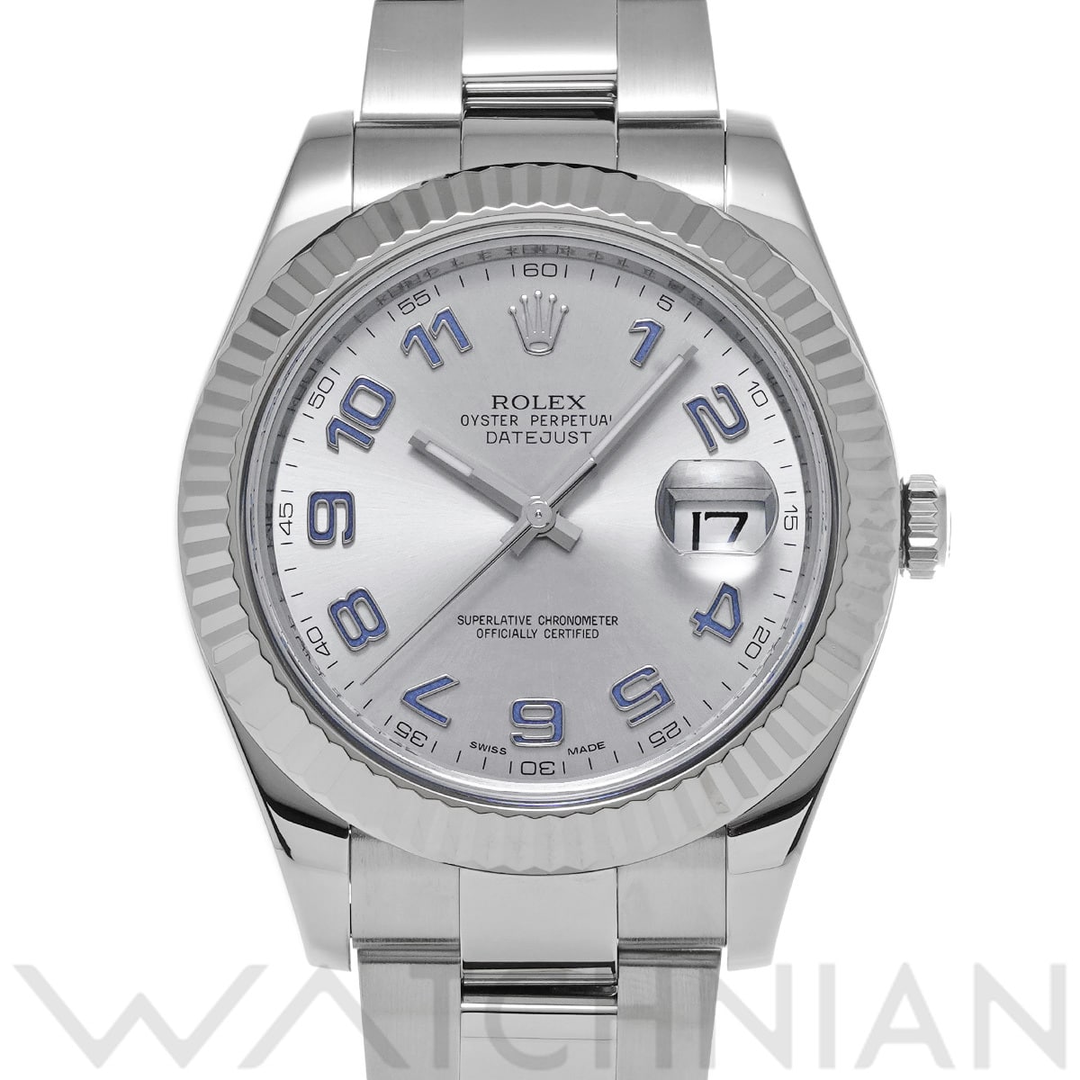 ロレックス デイトジャスト II 116334 シルバー メンズ 時計 【中古】【wristwatch】