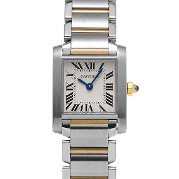 カルティエ タンク フランセーズ SM W51007Q4 シルバー レディース 時計 【中古】【wristwatch】