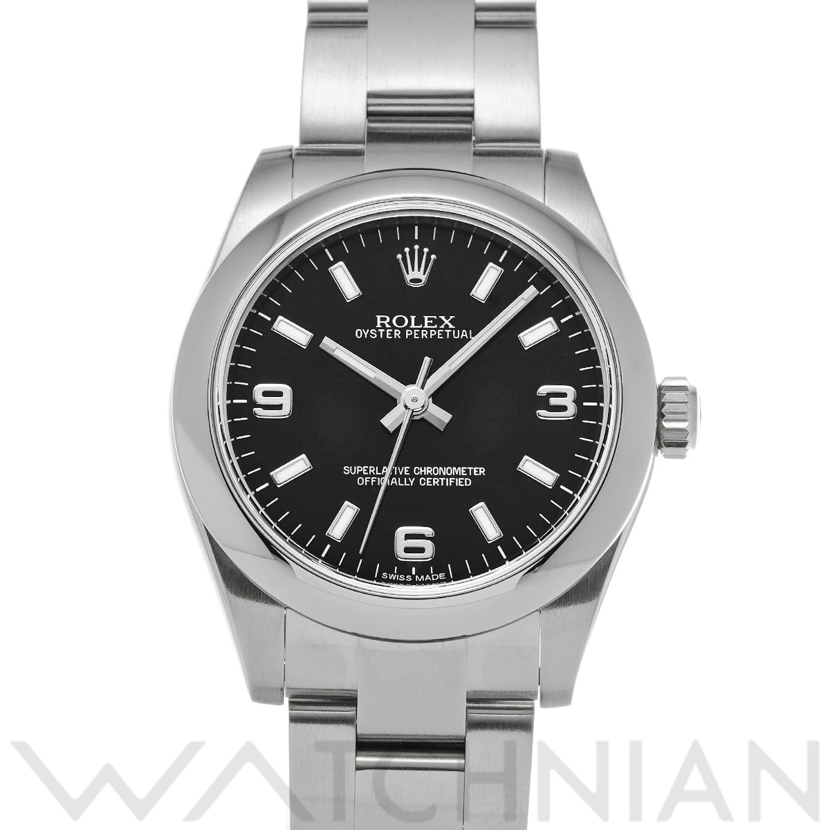 ロレックス オイスターパーペチュアル 31 177200 ブラック ユニセックス 時計 【中古】【wristwatch】