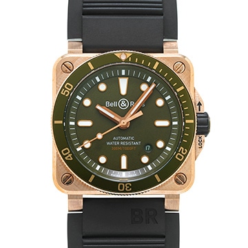 ベル＆ロス BR 03-92 ダイバー グリーンブロンズ BR0392-D-G-BR/SCA グリーン メンズ 時計 【中古】【wristwatch】