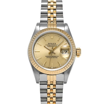 ロレックス デイトジャスト 69173 シャンパン レディース 時計 【中古】【wristwatch】