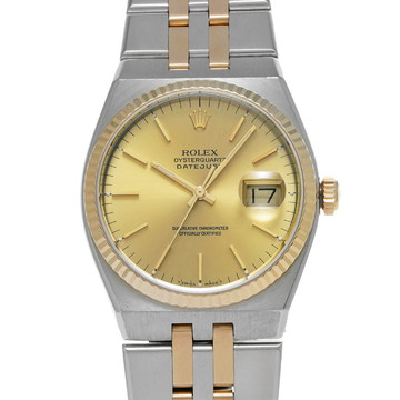 ロレックス オイスタークォーツ デイトジャスト 17013 シャンパン メンズ 時計 【中古】【wristwatch】