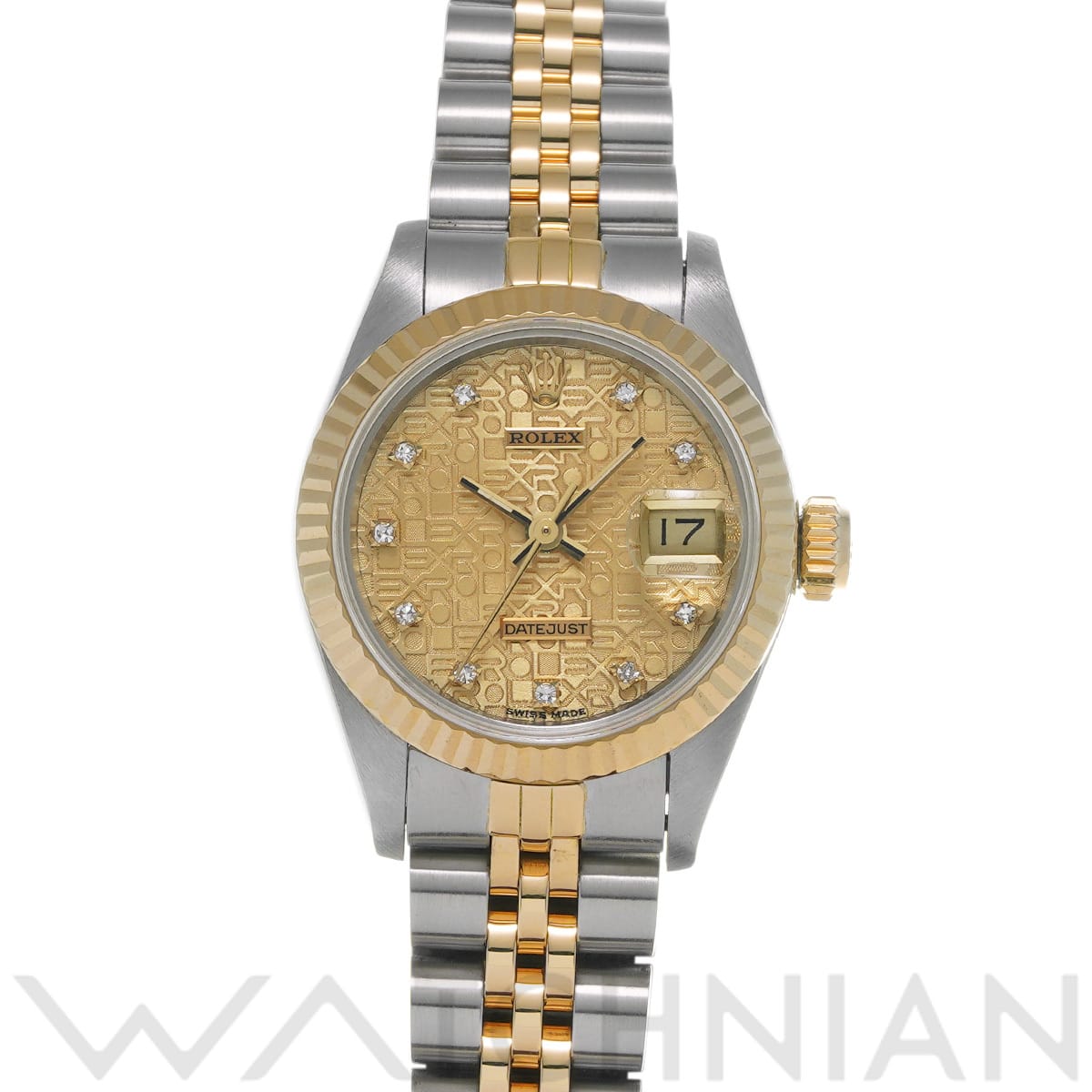 ロレックス デイトジャスト 69173G シャンパンコンピュータ/ダイヤモンド レディース 時計 【中古】【wristwatch】