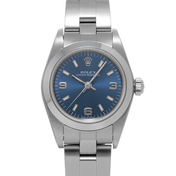 ロレックス オイスターパーペチュアル 76080 ブルー レディース 時計 【中古】【wristwatch】