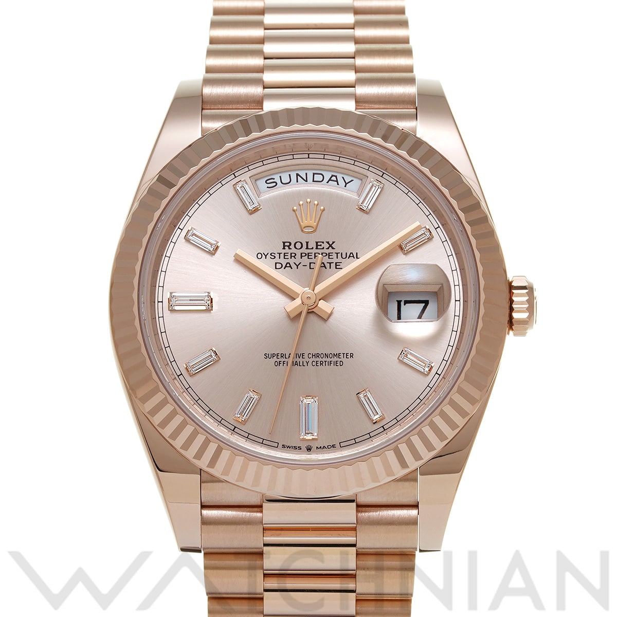 ロレックス デイデイト 40 228235A サンダスト/ダイヤモンド メンズ 時計 【中古】【wristwatch】