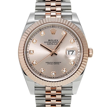 ロレックス デイトジャスト 41 126331G サンダスト/ダイヤモンド メンズ 時計 【中古】【wristwatch】