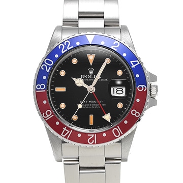 ロレックス GMTマスター 16750 ブラック メンズ 時計 【中古】【wristwatch】