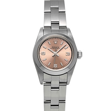 ロレックス オイスターパーペチュアル 76080 ピンク レディース 時計 【中古】【wristwatch】