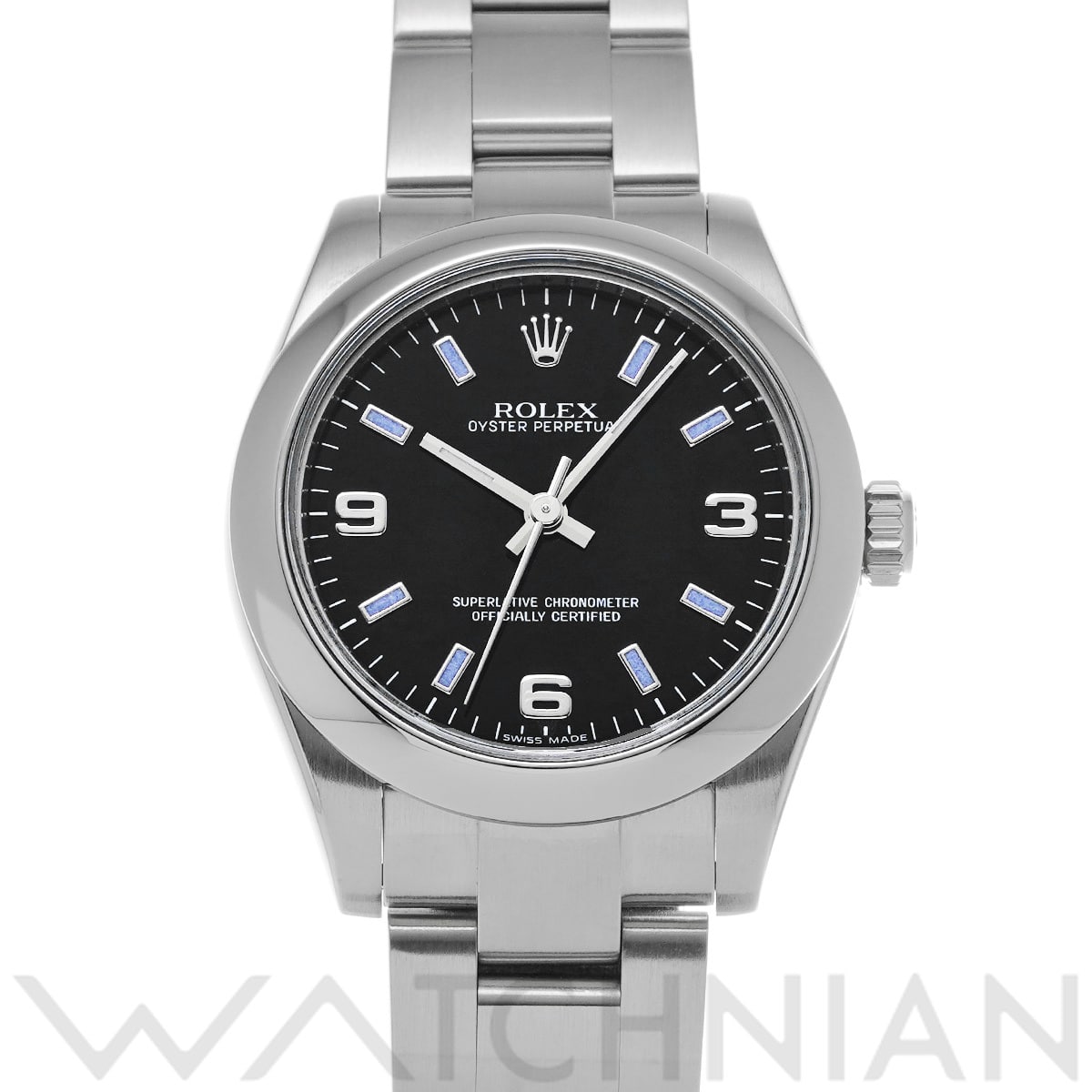 ロレックス オイスターパーペチュアル 31 177200 ブラック ユニセックス 時計 【中古】【wristwatch】