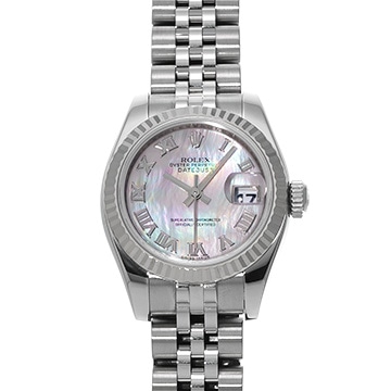 ロレックス デイトジャスト 179174NR ホワイトシェル レディース 時計 【中古】【wristwatch】