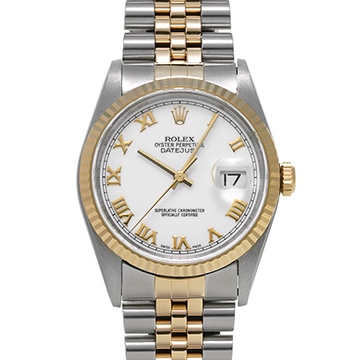 ロレックス デイトジャスト 16233 ホワイト メンズ 時計 【中古】【wristwatch】