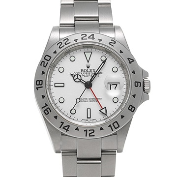 ロレックス エクスプローラーII 16570 ホワイト メンズ 時計 【中古】【wristwatch】