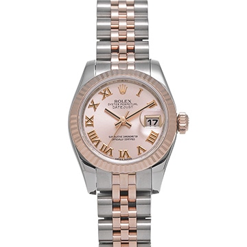 ロレックス デイトジャスト 179171 ピンク レディース 時計 【中古】【wristwatch】