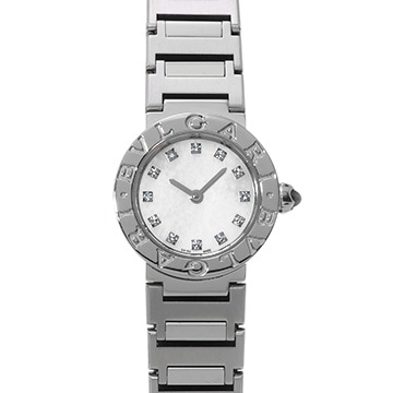 ブルガリ ブルガリブルガリ BB23S ホワイトシェル/ダイヤモンド レディース 時計 【中古】【wristwatch】