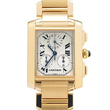 カルティエ タンク フランセーズ クロノリフレックス W50005R2 シルバー メンズ 時計 【中古】【wristwatch】