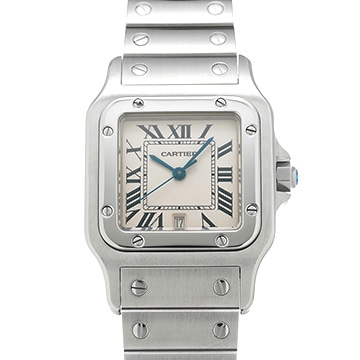 カルティエ サントス ガルベ LM W20060D6 シルバー ユニセックス 時計 【中古】【wristwatch】
