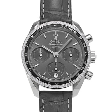 オメガ スピードマスター 38 324.38.38.50.06.001 グレー レディース 時計 【中古】【wristwatch】