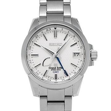 グランドセイコー スプリングドライブ GMT SBGE009 ホワイト メンズ 時計 【中古】【wristwatch】