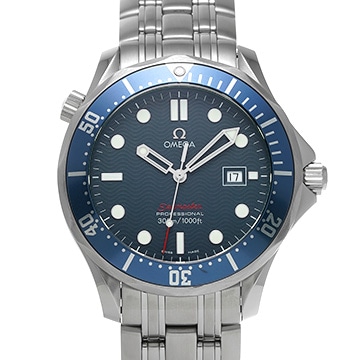 オメガ シーマスター 300 クォーツ 2221.80 ブルー メンズ 時計 【中古】【wristwatch】