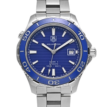 タグ ホイヤー アクアレーサー キャリバー5 WAK2111.BA0830 ブルー メンズ 時計 【中古】【wristwatch】