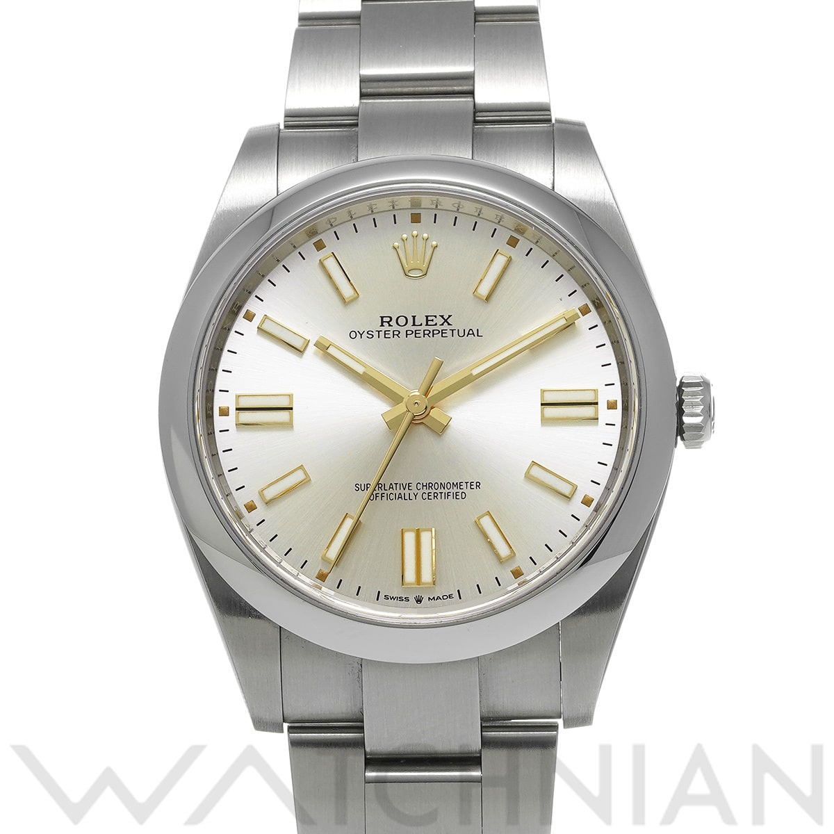 ロレックス オイスターパーペチュアル 41 124300 シルバー メンズ 時計 【中古】【wristwatch】