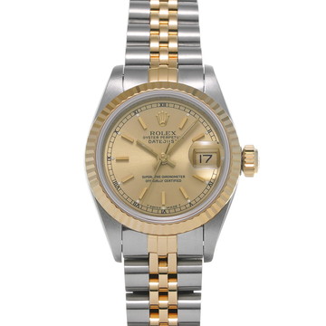 ロレックス デイトジャスト 69173 シャンパン レディース 時計 【中古】【wristwatch】