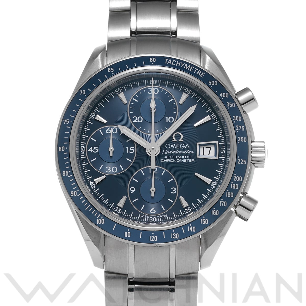 オメガ スピードマスター デイト 3212.80 ブルー メンズ 時計 【中古】【wristwatch】