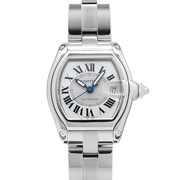 カルティエ ロードスター LM W62002V3 シルバー メンズ 時計 【中古】【wristwatch】