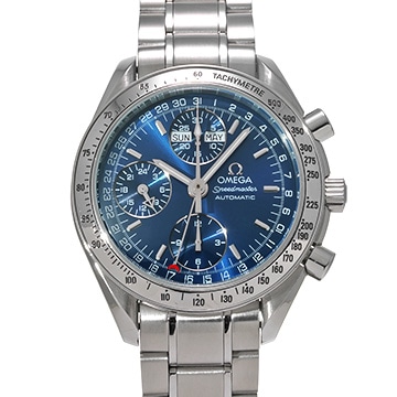 オメガ スピードマスター トリプルカレンダー 3523.80 ブルー メンズ 時計 【中古】【wristwatch】