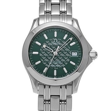オメガ シーマスター 120 ジャックマイヨール 1998 2506.70 グリーン メンズ 時計 【中古】【wristwatch】