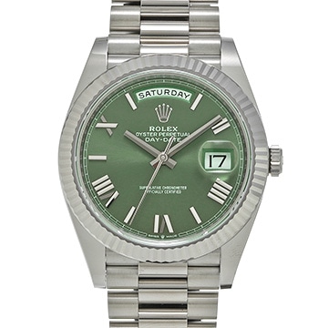 ロレックス デイデイト 40 228239 オリーブグリーン メンズ 時計 【中古】【wristwatch】