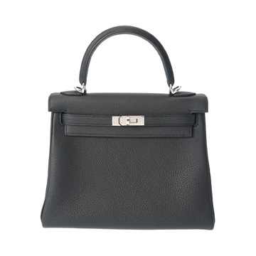 エルメス ケリー 25 内縫い 2WAY ブラック/パラジウム金具 トゴ レディース バッグ 【新品】【bag】