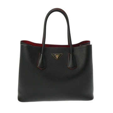プラダ 2WAY ブラック/レッド B2756T サフィアーノレザー レディース バッグ 【中古】【bag】