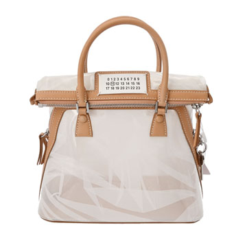 メゾン マルジェラ 5AC ミニ 2WAY クリア/ベージュ S56WG0082 PVC/レザー レディース バッグ 【中古】【bag】
