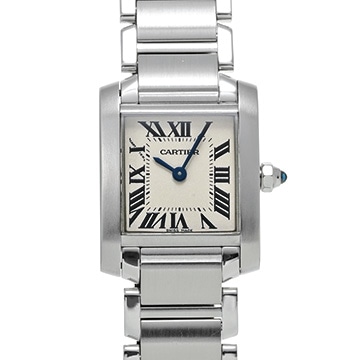 カルティエ タンクフランセーズ SM　 W51008Q3 シルバー レディース 時計 【中古】【wristwatch】