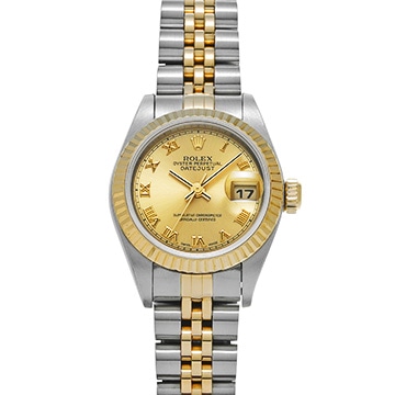 ロレックス デイトジャスト 79173 シャンパン レディース 時計 【中古】【wristwatch】