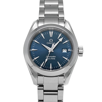 オメガ シーマスター アクアテラ クォーツ 2577.80 ブルー レディース 時計 【中古】【wristwatch】