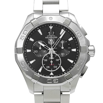 タグ ホイヤー アクアレーサー クォーツ クロノグラフ CAY1110.BA0927 ブラック メンズ 時計 【中古】【wristwatch】