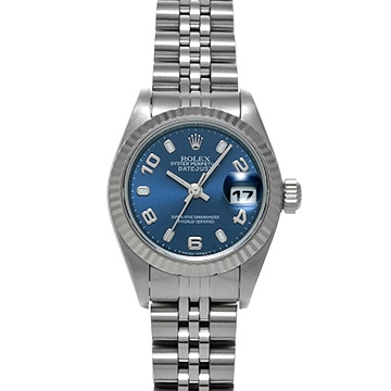 ロレックス デイトジャスト 69174 ブルー レディース 時計 【中古】【wristwatch】