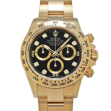 ロレックス コスモグラフ デイトナ 116508G ブラック/ダイヤモンド メンズ 時計 【中古】【wristwatch】