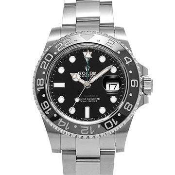 ロレックス GMTマスターII 116710LN ブラック メンズ 時計 【中古】【wristwatch】