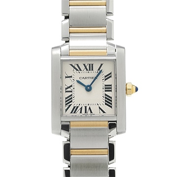 カルティエ タンク フランセーズ SM W51007Q4 シルバー レディース 時計 【中古】【wristwatch】