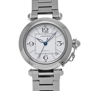 カルティエ パシャC W31074M7 ホワイト ユニセックス 時計 【中古】【wristwatch】