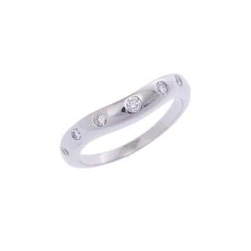 ブルガリ コロナリング シルバー Pt950プラチナ レディース ジュエリー 【中古】【jewelry】